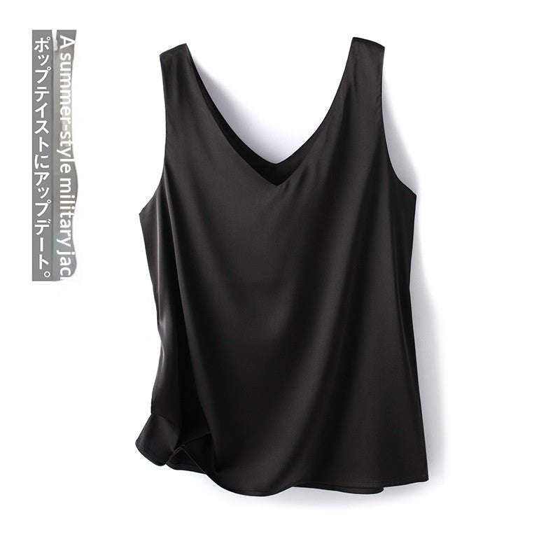 Womens Short-Sleeved T-Shirt With Ruffled Hem And V-Neck